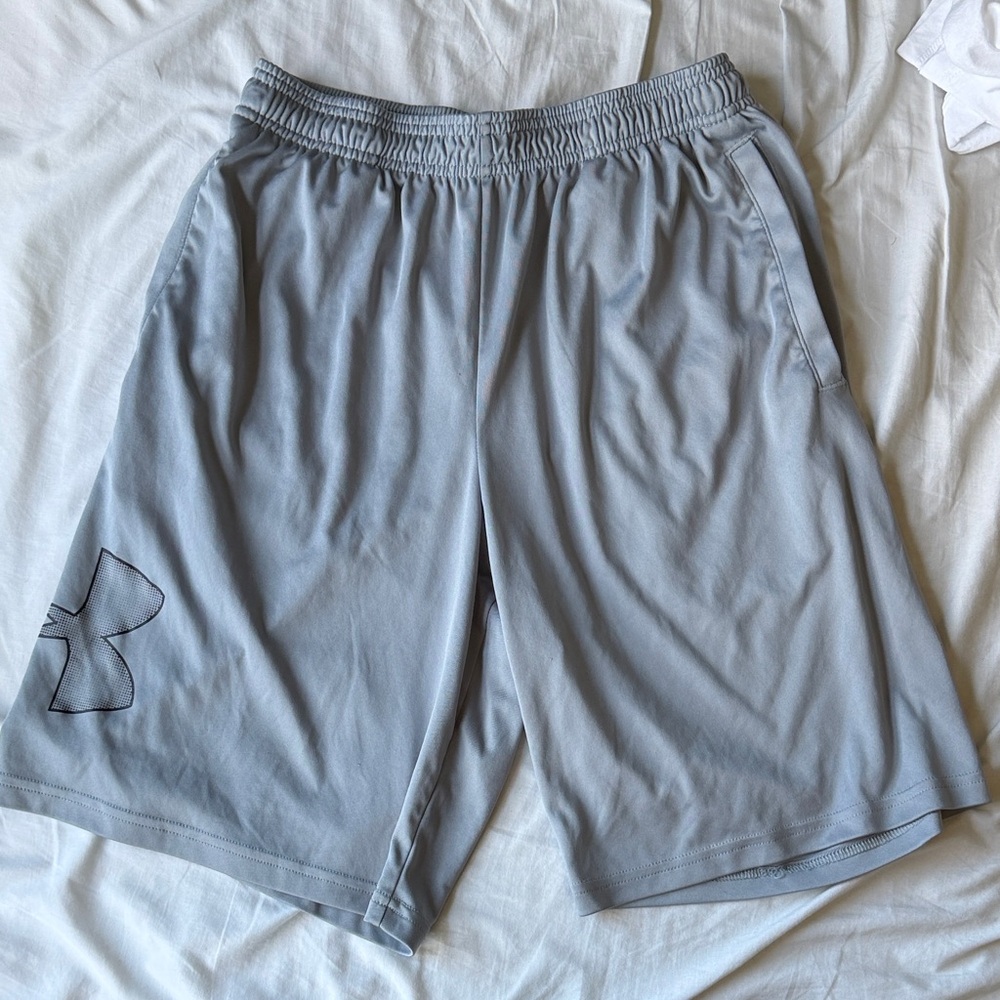Under Armour Men's Light Gray Performance Training Shorts